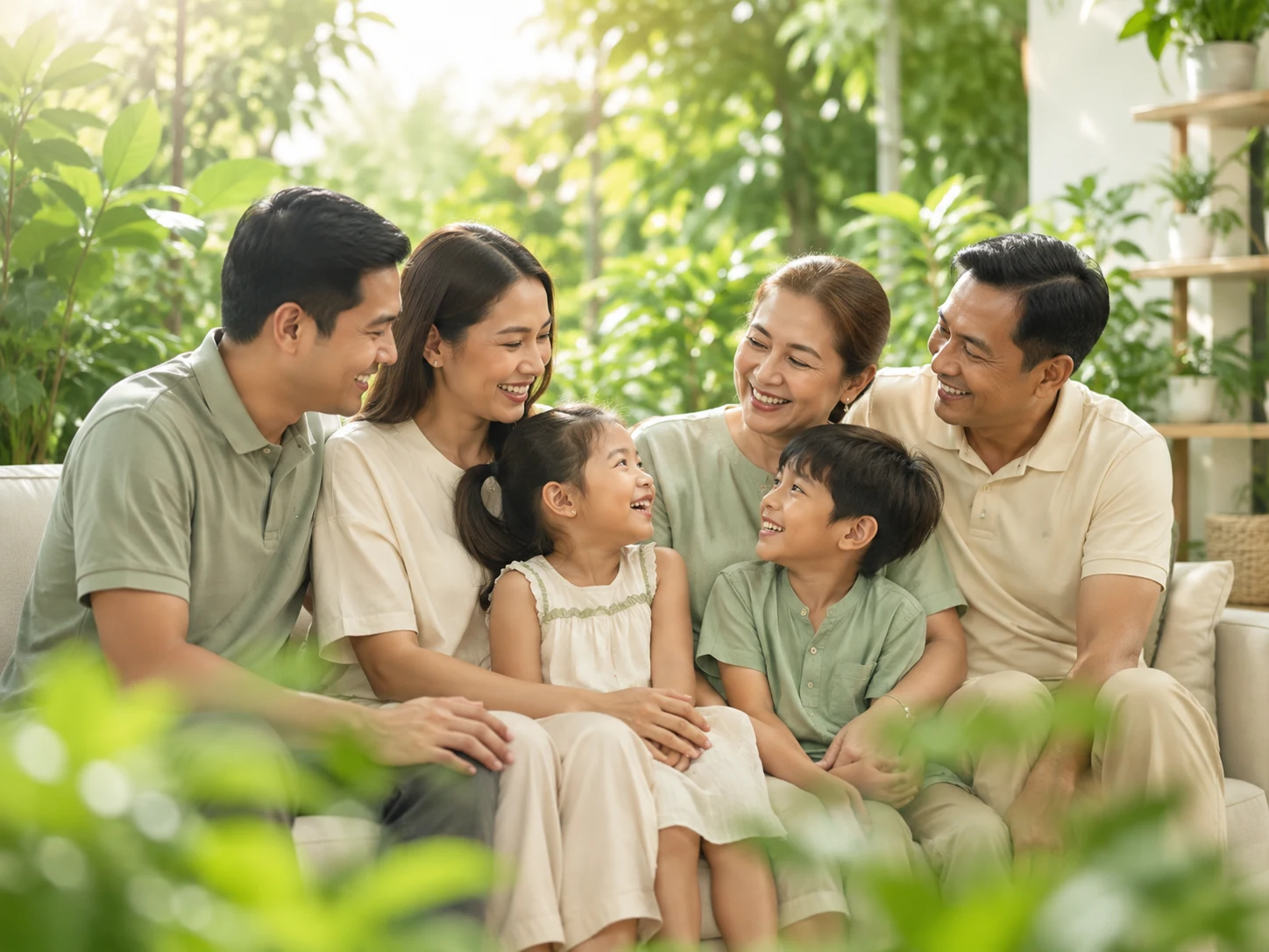 Family enjoying time together